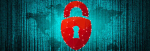 image d'un cadenas rouge représentant la cybersécurité